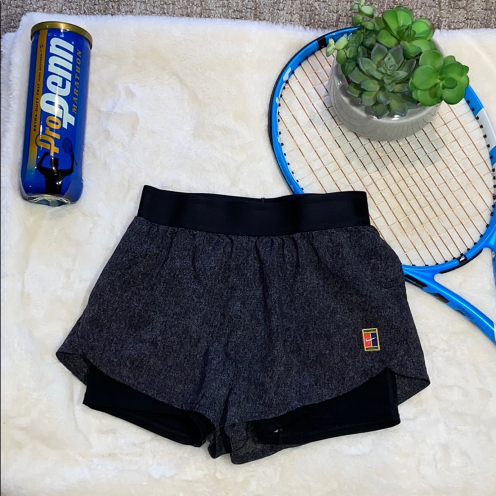 Nike Court Grey and Black Shorts!